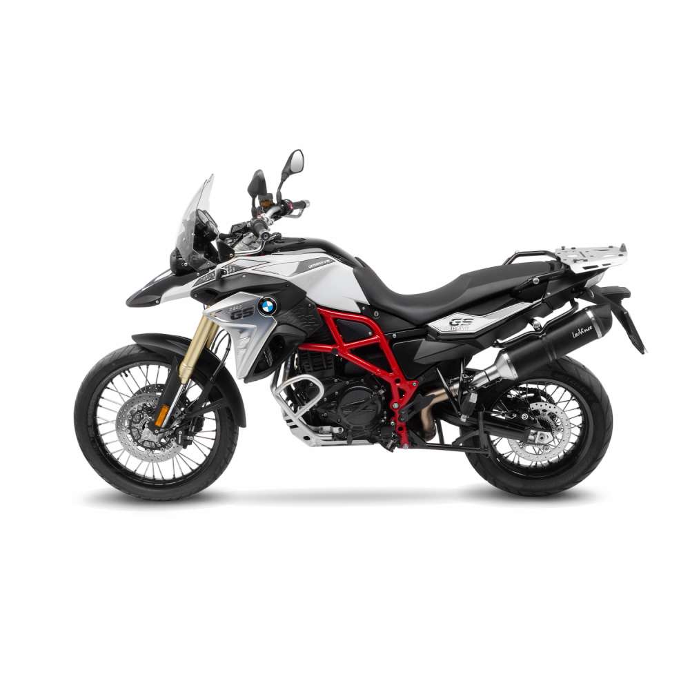 LeoVince uitlaatsysteem LV One Evo voor BMW F 700 GS /F 800 GS, carbon, slip on, E-certificaat