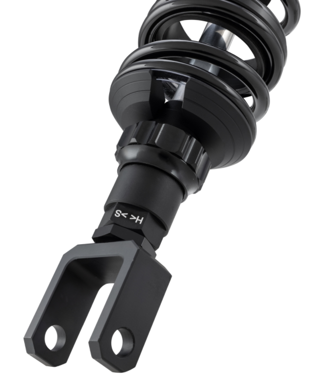 Schokdemper "Black Edition", achter voor Vespa Primavera/Sprint 50cc 2T/4T, mat zwart