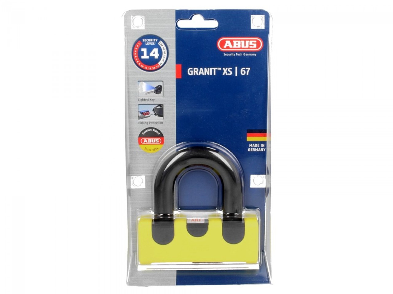 ABUS beugelslot Granit Power XS 67 voor motorfiets, scooter & Vespa
