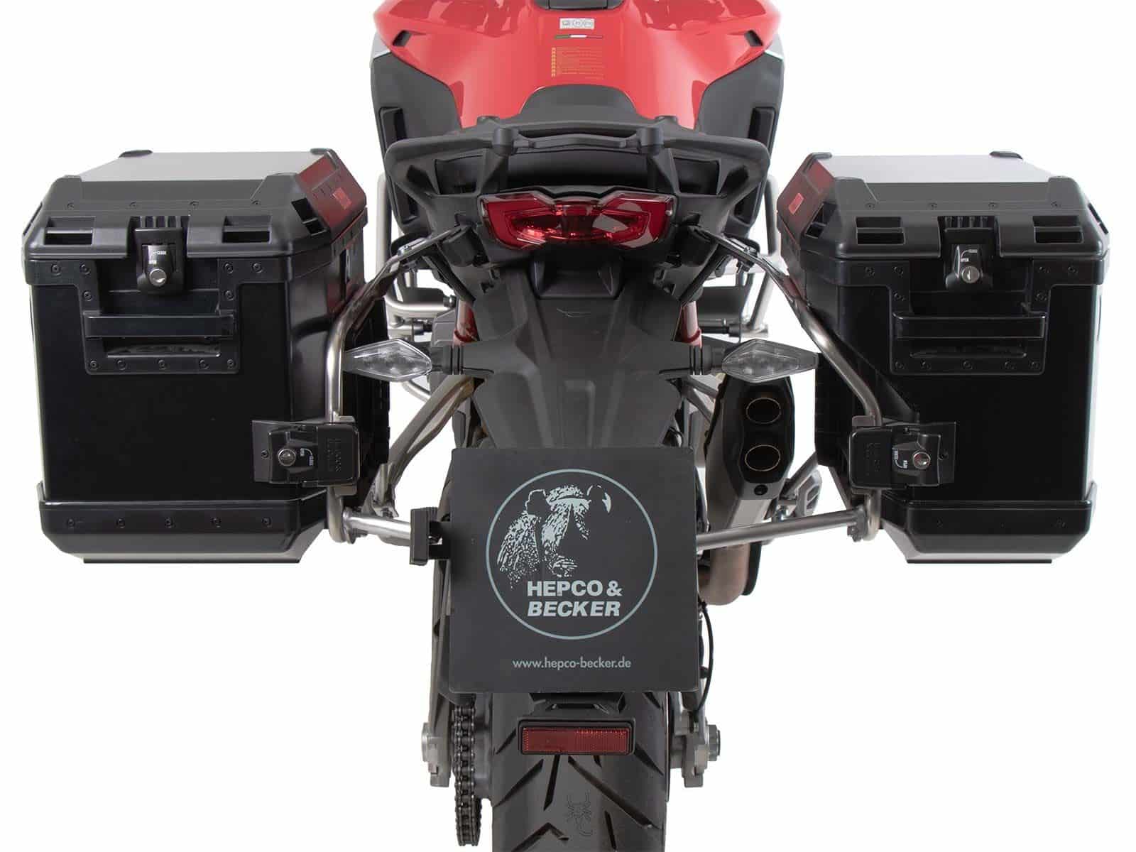 Cutout zwarte bagagedrager set voor Ducati Multistrada V4/S/S Sport/Pikes Peak (21-24) /Rally (23-24)