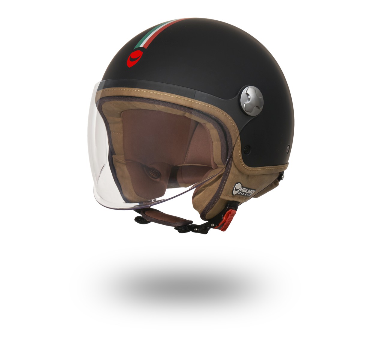 Helmo Milano Demi Jet Veloce zwart mat