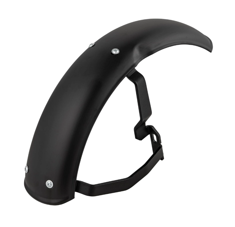 Spatbord 2.0 Garelli voor Vespa PX 80-200ccm, metaal mat zwart, beugel zwart