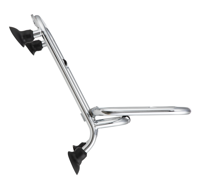 Bagagerek vooraan voor Vespa GTS /GTS Super HPE /GTV 125/300 ('19-), opvouwbaar, chroom