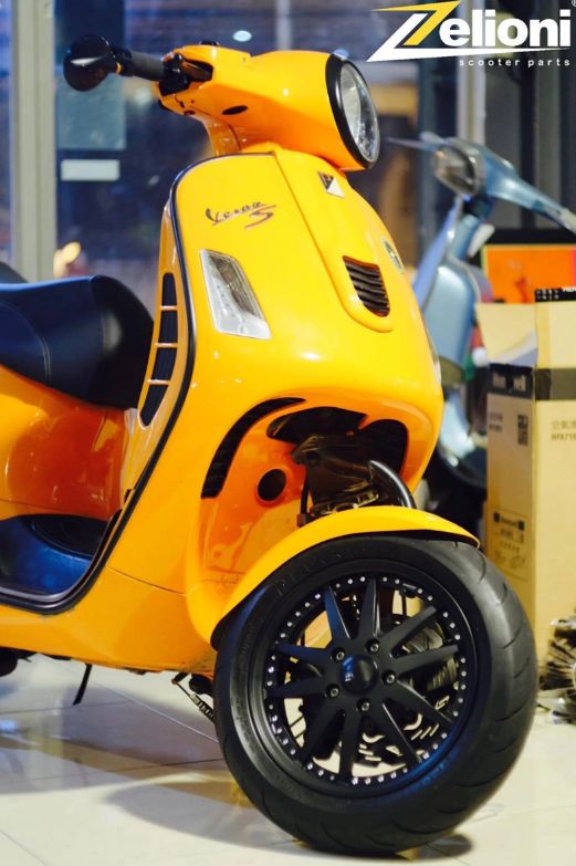 Spatbord ZELIONI voor Vespa GTS/GTS Super/GTV/GT, metaal ongelakt