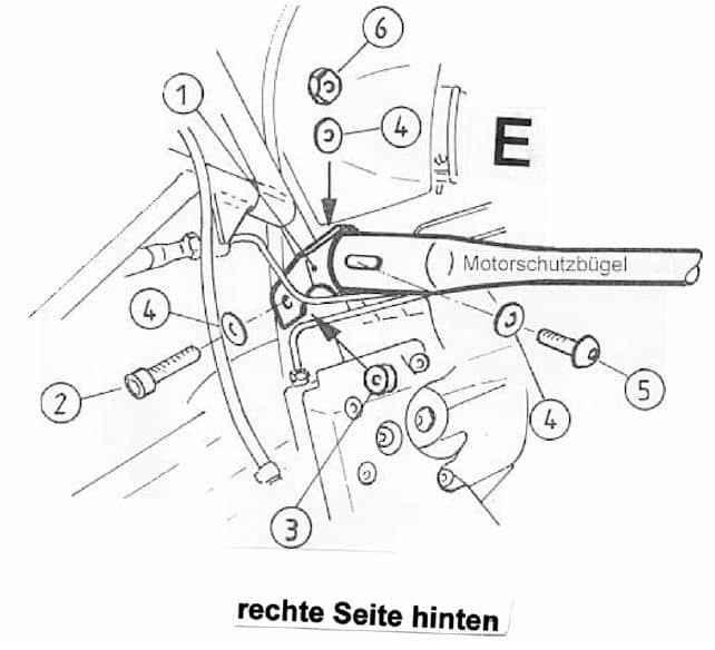 Motorbeschermkap zwart voor BMW R 850 GS (98-00)/R 1100 GS (94-99) Hepco & Becker