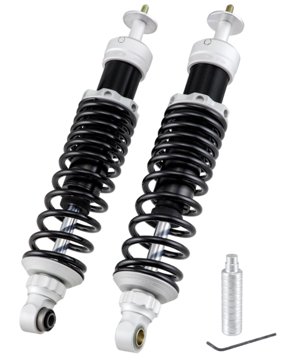 Achterschokdemper voor Vespa GTS/GTS Super/GTV/GT 60/GT/GT L 125-300ccm, zilver mat