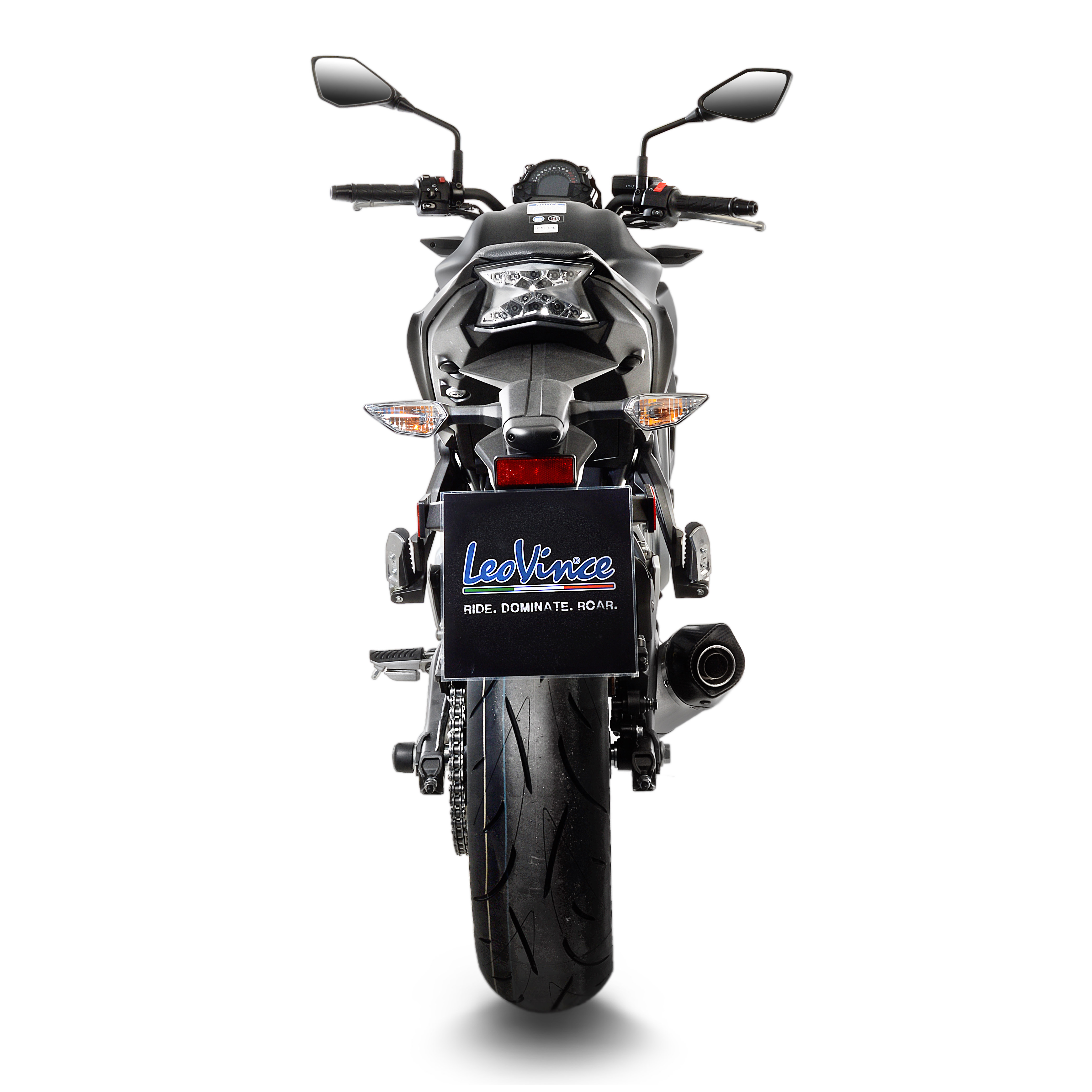 LeoVince uitlaatsysteem SBK LV One Evo 2, roestvrij staal, compleet systeem voor Z 650 / Ninja 650 (Bj.17-19)
