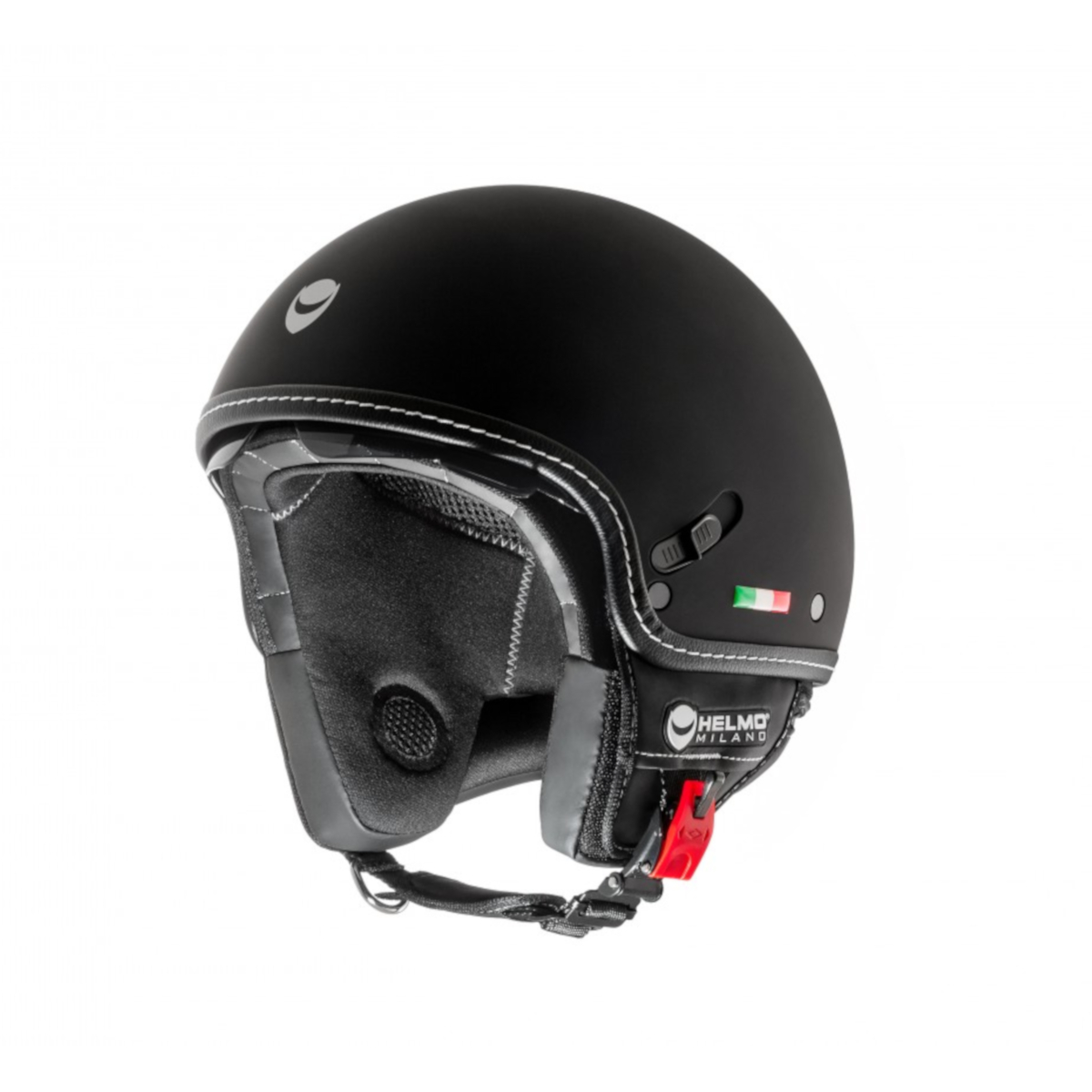 Helmo Milano Demi Jet, Puro Stile, zwart, mat