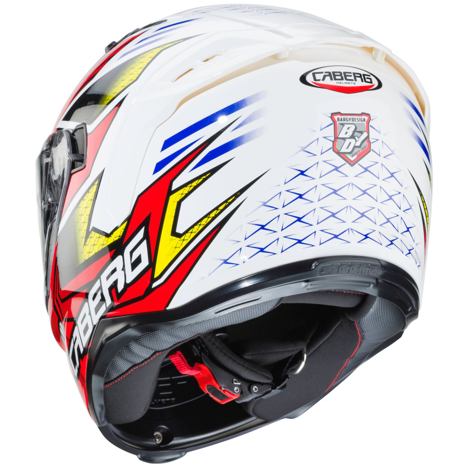 Caberg Helm Avalon Giga, wit/rood-geel