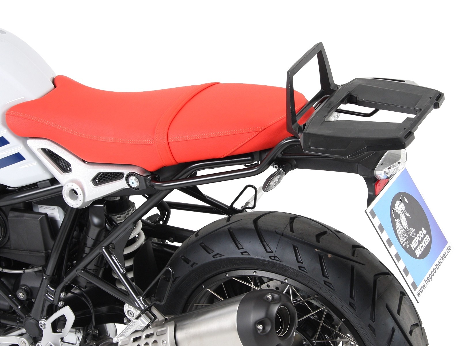 Alurack topkoffer zwart voor BMW R nineT Urban G/S (17-23) Hepco & Becker