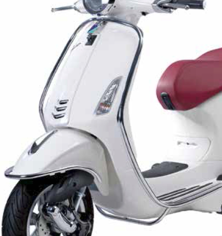 Crash bar voorzijde Vespa Primavera / Sprint / Elettrica - chroom