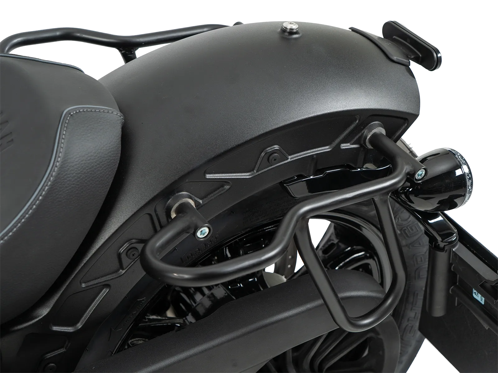 Leren tassenhouder uitsparing zwart voor Indian Scout Sixty Bobber (25-) Hepco & Becker