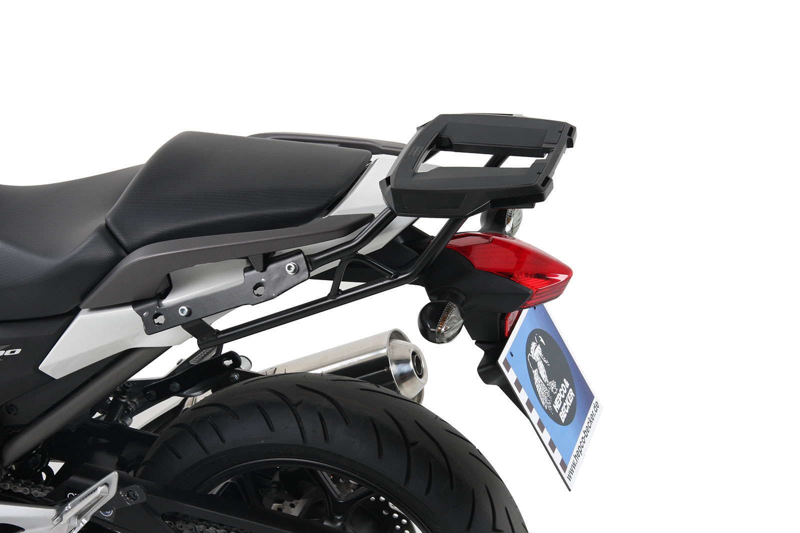 Alurack topkofferdrager zwart voor Honda NC 700 S (12-13) /750 S/DCT (14-20) Hepco & Becker