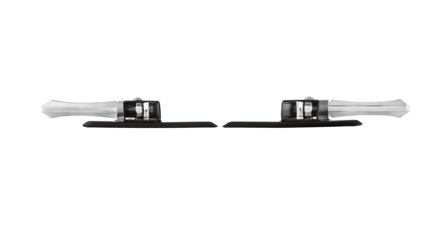 Voetsteunen rechts en links voor Vespa LX /LXV /S 50-150cc, zwart/chroom