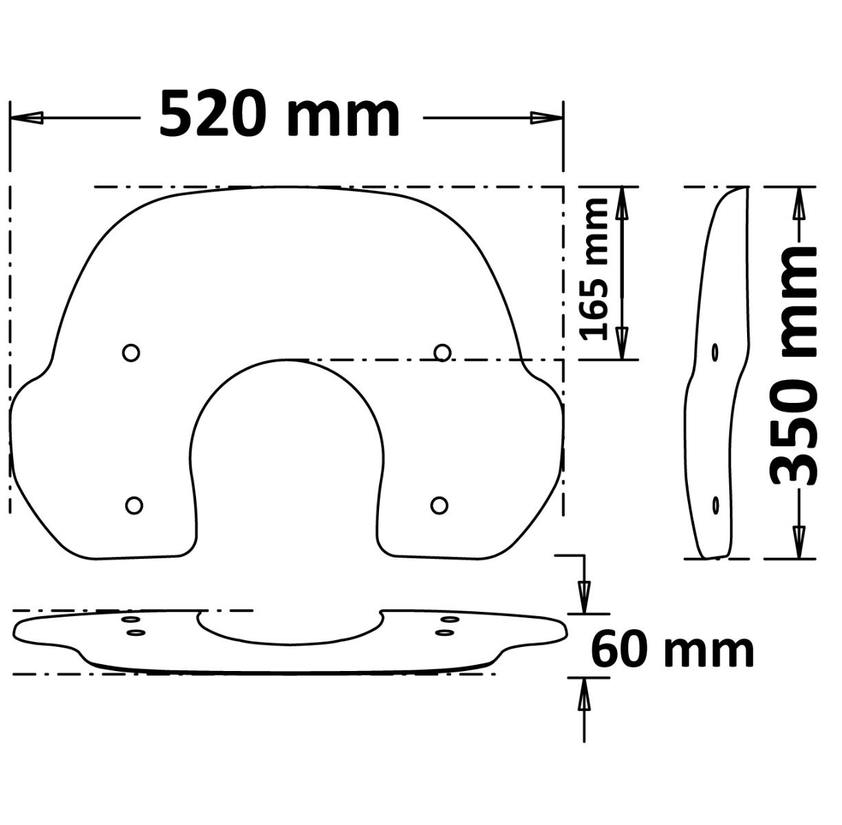 Windscherm "Fashion" licht getint voor Vespa GTS 125 / 300 (19-22)
