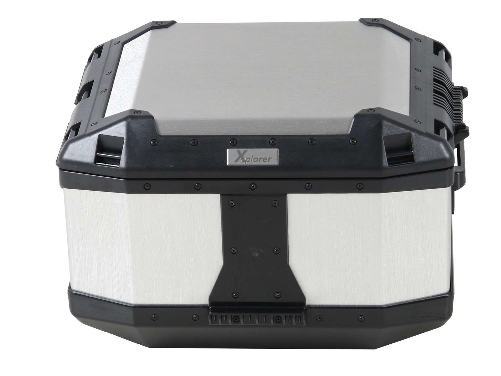 Topkoffer aluminium Xplorer 45 zilver Hepco & Becker