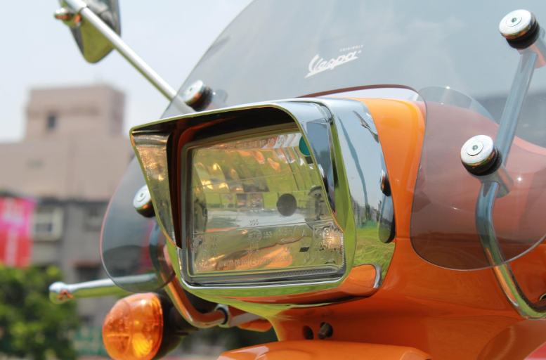 Lampring met lampenkap voor Vespa S 50-150ccm, chroom