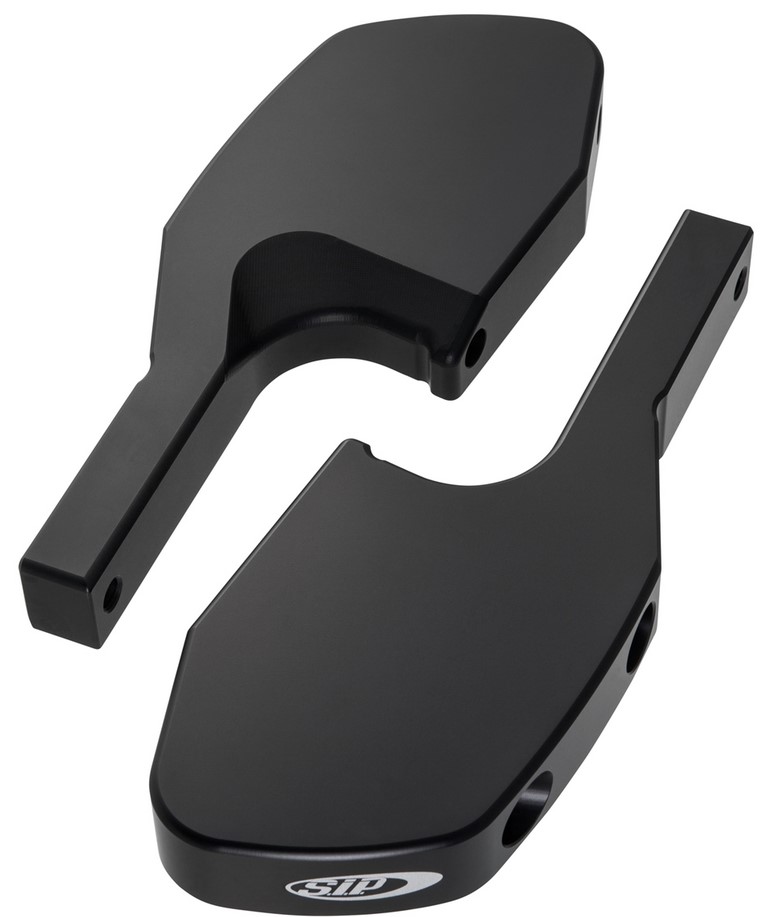 Voetsteun adapter achterbank voor Vespa GTS/GTS Super/GTV/GT 60/GT/GT L 125-300cc, mat zwart