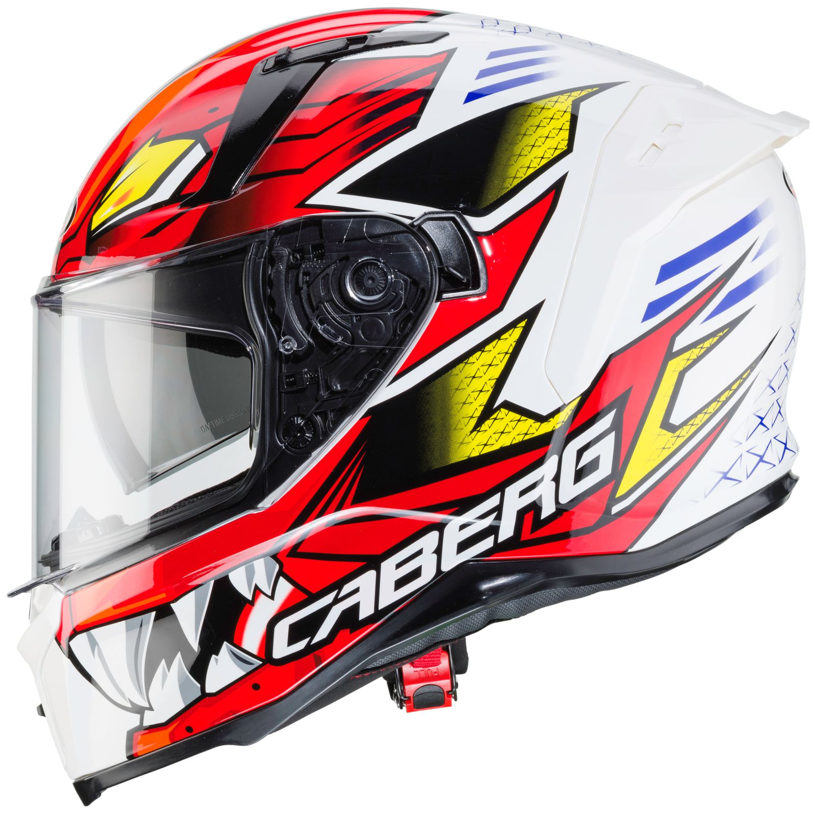 Caberg Helm Avalon Giga, wit/rood-geel