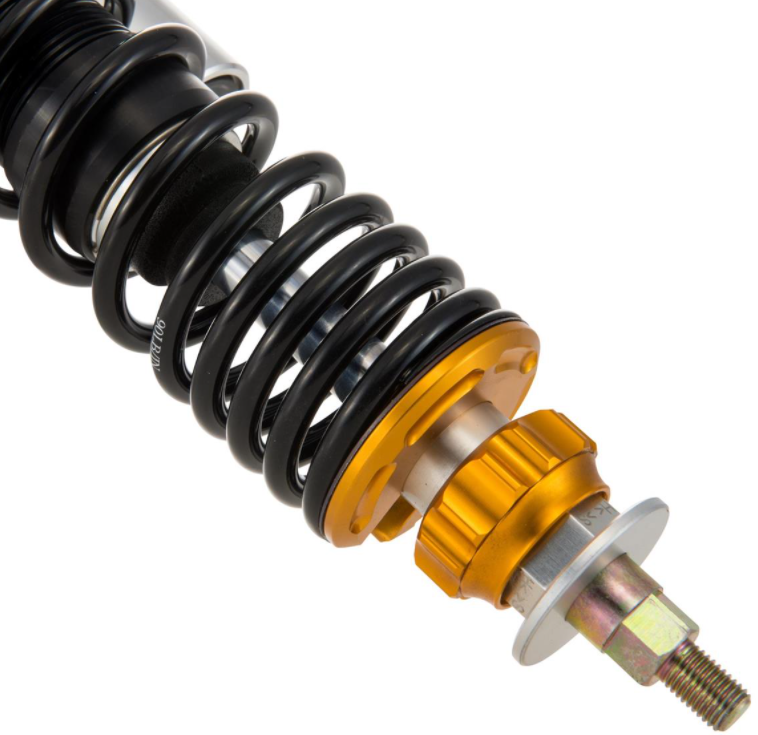 Schokdemper "Black Edition", voor voor Vespa Primavera/Sprint 50 -150cc 2T/4T AC, zilver/oranje