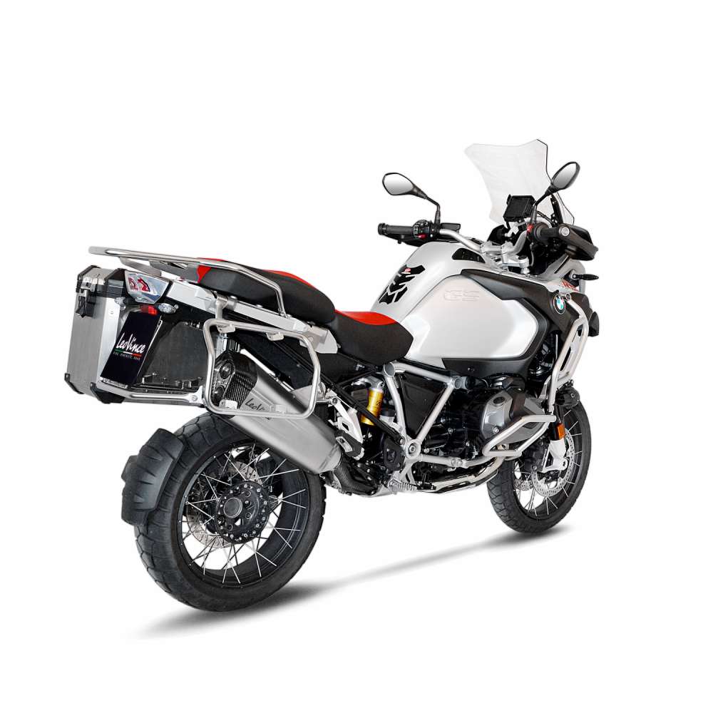 LeoVince uitlaatsysteem LV-12 voor BMW R 1200 /1250 GS /Adventure, zilver, slip on, E-certificaat
