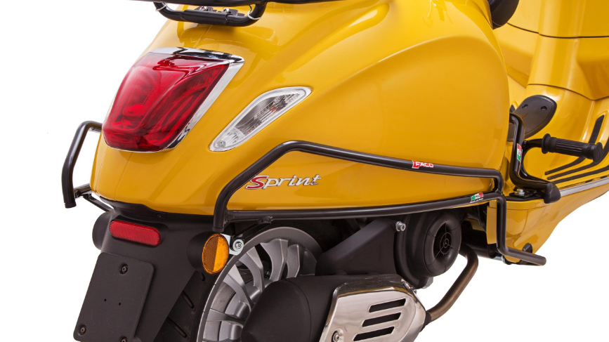 Crashbar zijafdekking voor Vespa Primavera/Sprint/Elettrica 50-150cc, zwart