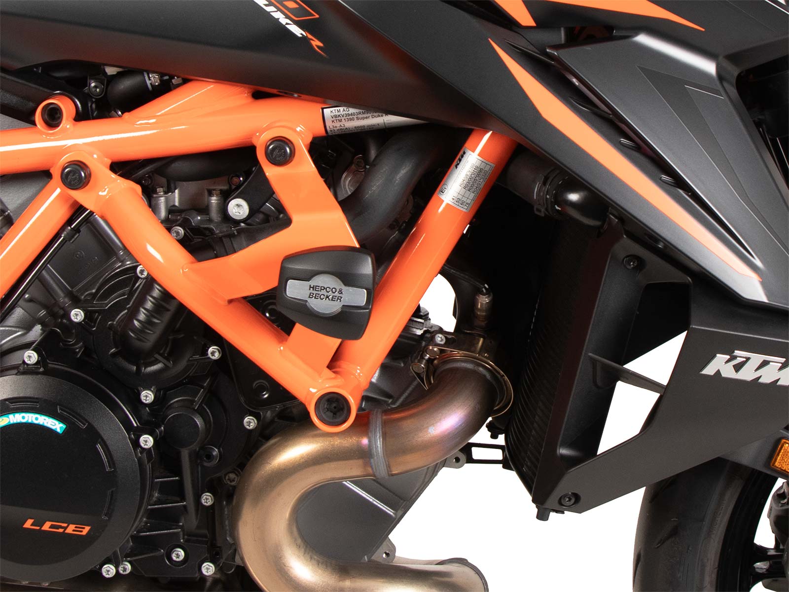 Motorbeschermer incl. beschermpad oranje voor KTM 1390 Super Duke R / EVO (24-)
