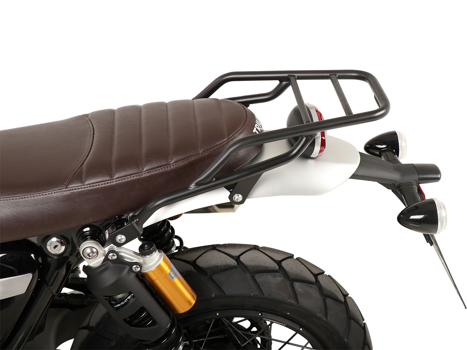 Buisvormig bagagerek zwart voor Triumph Scrambler 1200 XE (24- ) Hepco & Becker