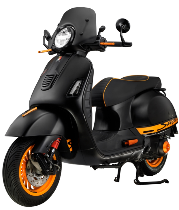 Hoes voor Vespa Primavera/Sprint 125-150cc d.w.z. 3V 4T AC, mat oranje