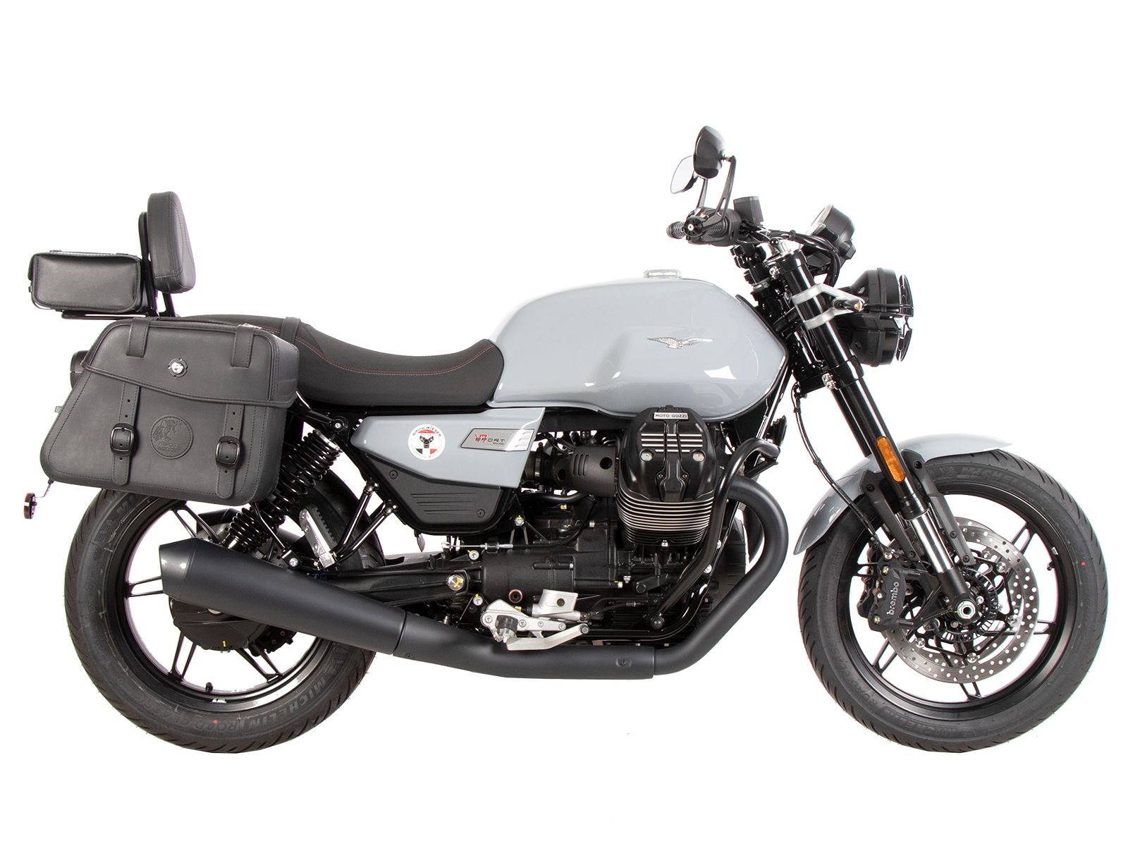 Sissybar met bagagerek zwart voor Moto Guzzi V7 850 Sport (25-) Hepco & Becker