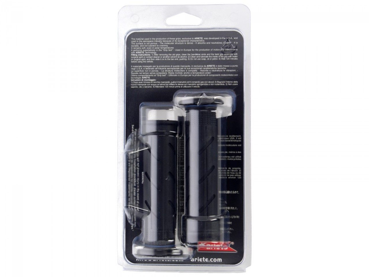 ariete rubberen gripset gesloten, lengte: 120 mm, zwart, Superzacht