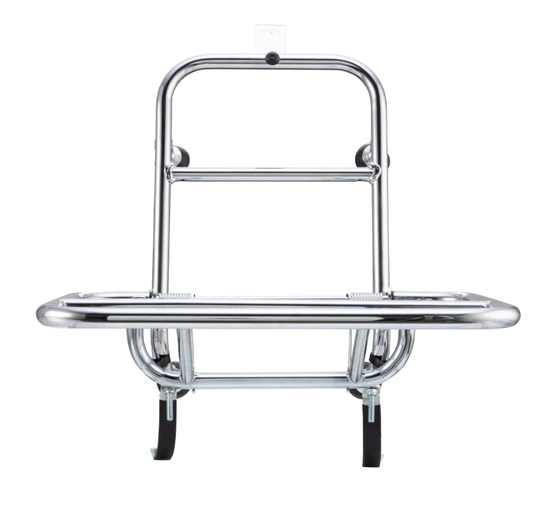 Bagagerek vooraan voor Vespa GTS/GTS Super/GTV/GT 60/GT/GT L 125-300cc, opvouwbaar, chroom