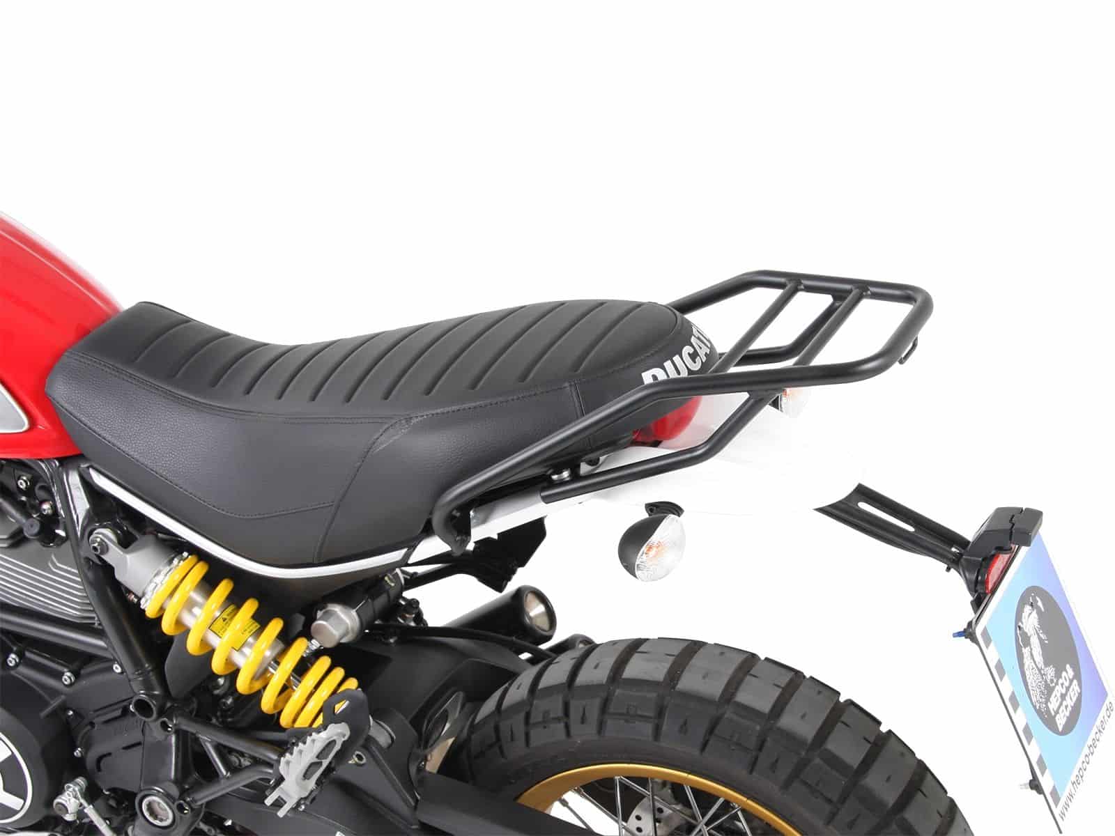 Buisvormig bagagerek zwart voor Ducati Scrambler 400 Sixty2 (16-20) Hepco & Becker