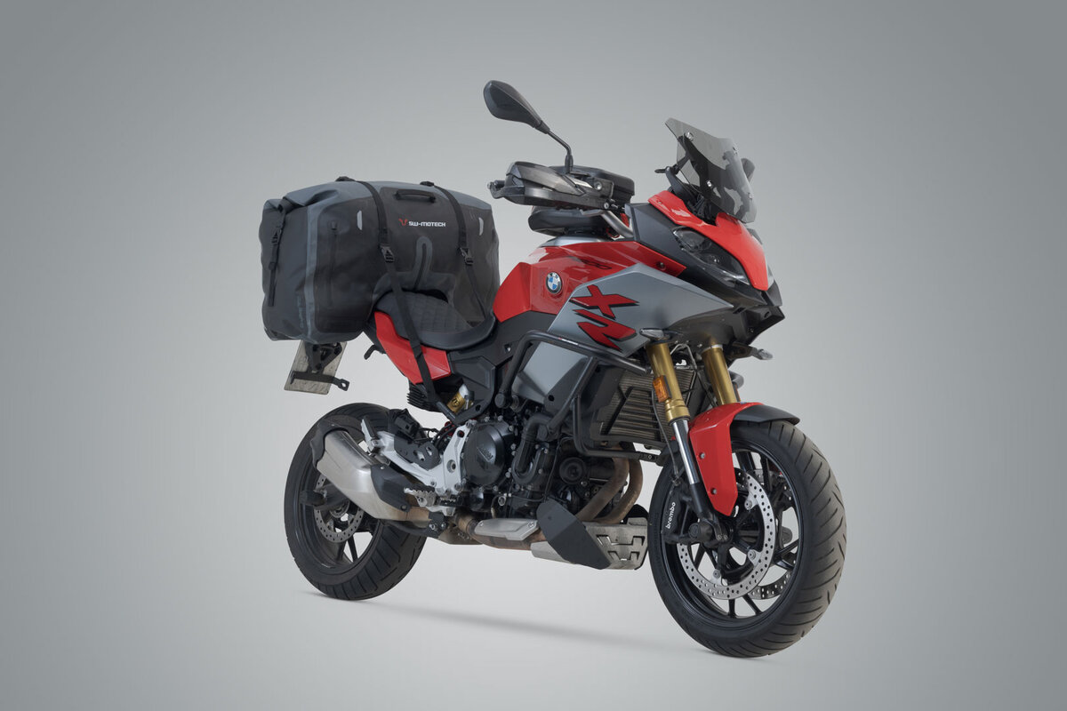 Drybag 700 achtertas voor Aprilia ETV 1200 Caponord, grijs / zwart - SW Motech