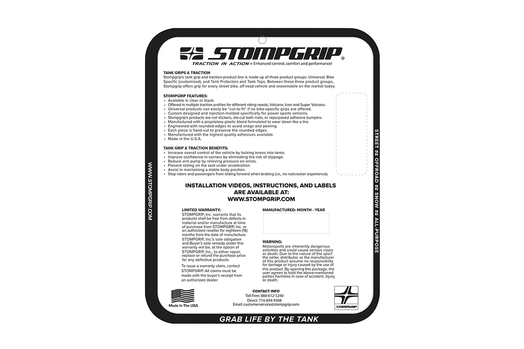Stompgrip schwarz, Icon, für diverse Modelle von Ducati, MV Agusta, Moto Guzzi und Triumph