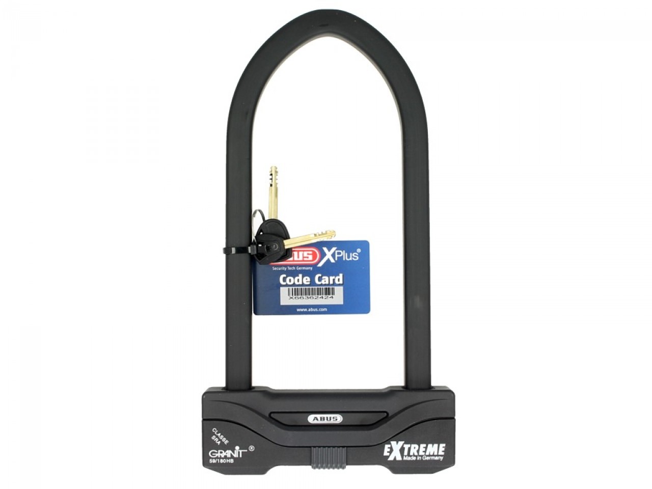 ABUS U-slot 260x111 Granit Extreme Plus 59 voor motorfiets, scooter & Vespa