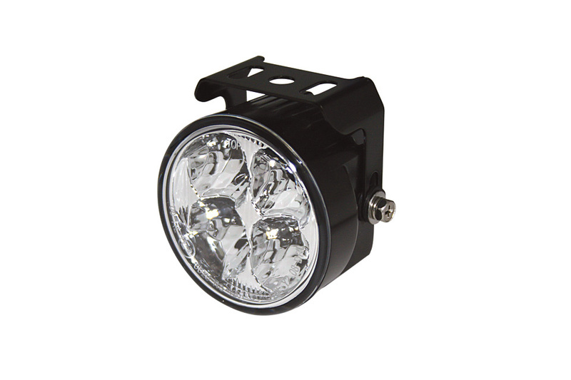 HIGHSIDER pro LED dagrijlicht zwart rond (1 stuks)