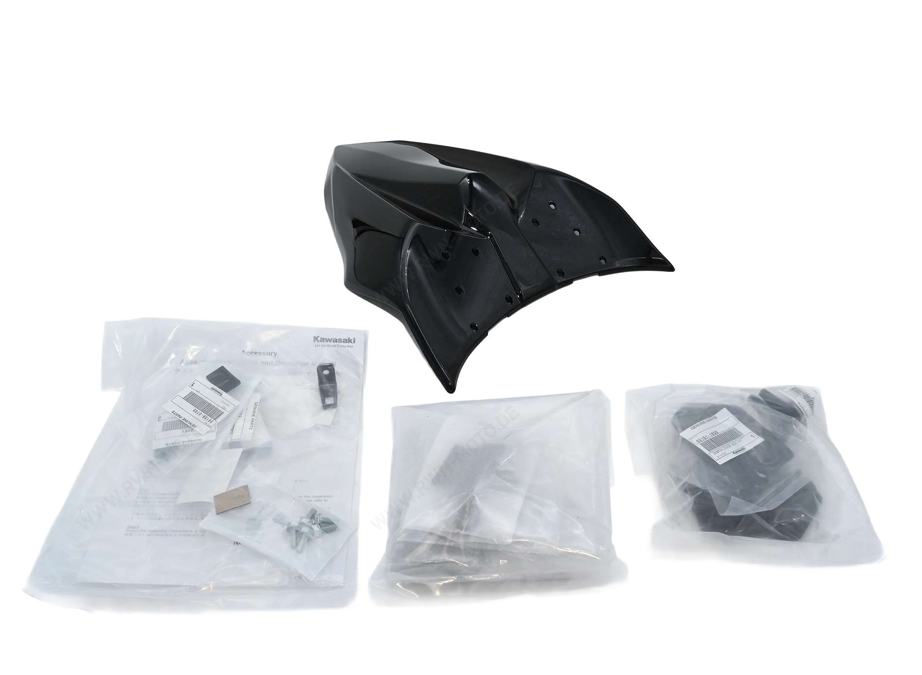 Achterzadelhoes "660" metallic Spark Black Ninja650 2017/ Z650 2017 Origineel Kawasaki