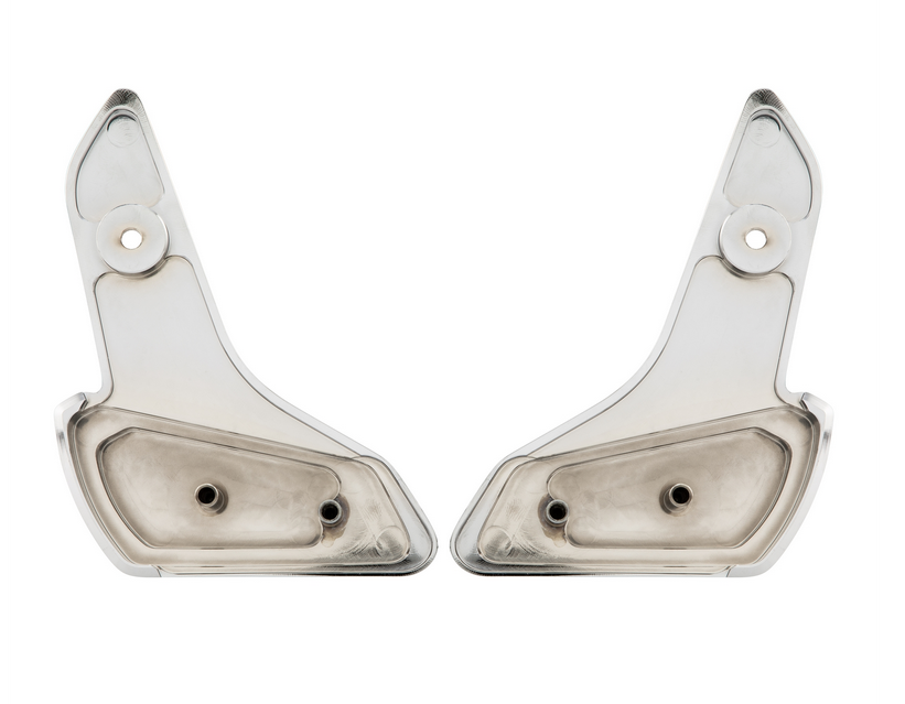 Voetsteunen rechts en links voor Vespa Primavera /Sprint 50-150ccm 2T/4T AC, chroom