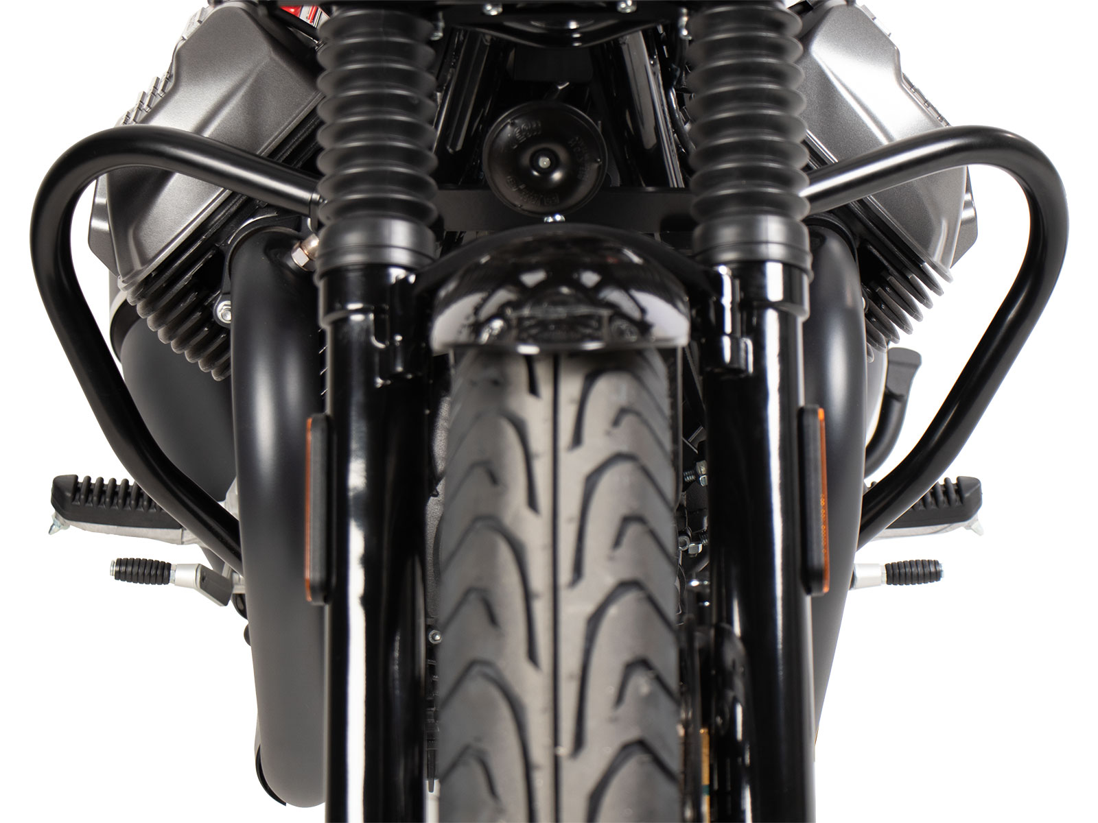 Motorbeschermer zwart voor Moto Guzzi V7 Stone Special Edition (22-) Hepco & Becker