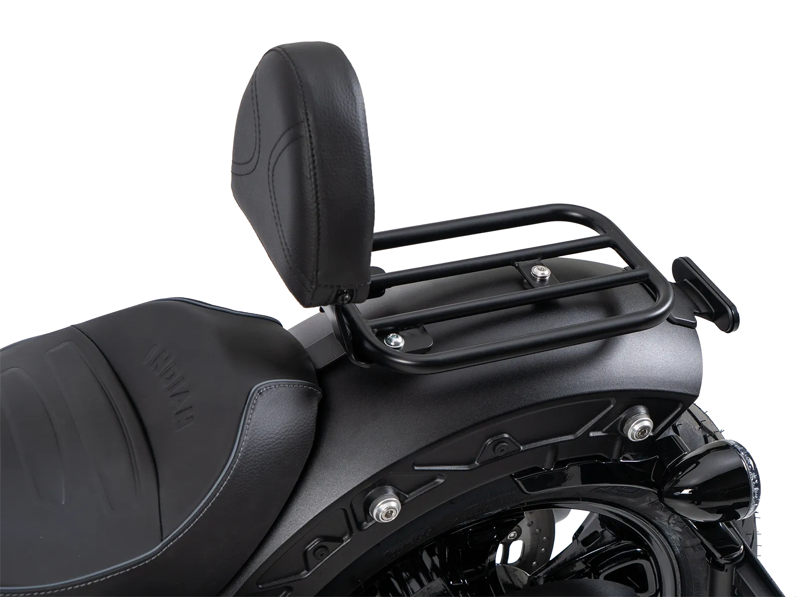Rugleuning ruiter met vulling zwart voor Indian Scout Sixty Classic (25-) Hepco & Becker