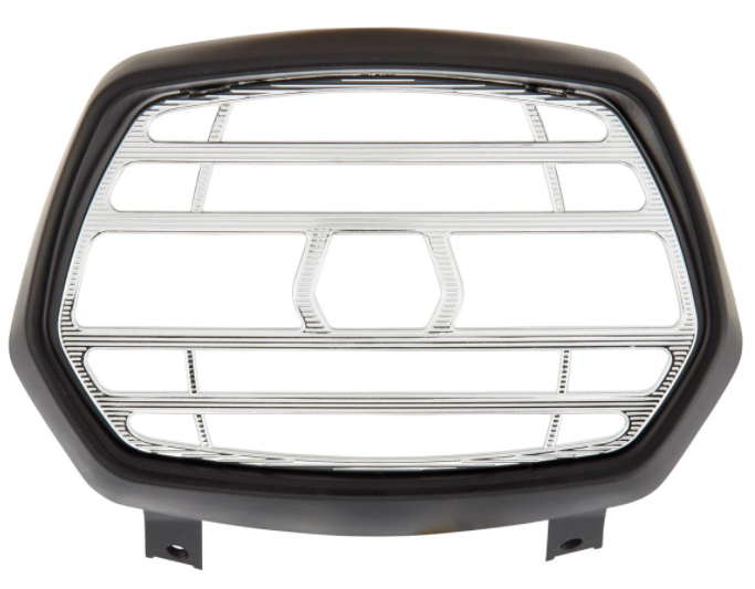 Lamprooster zwart mat voor Vespa Sprint 50-150ccm 2T/4T, rooster - chroom