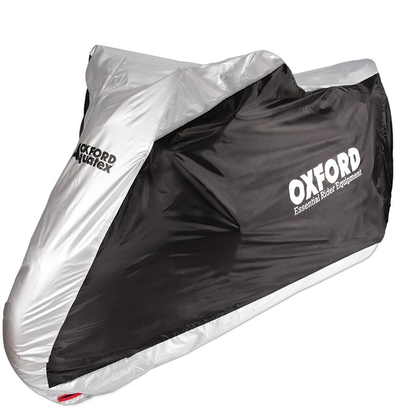 Oxford Binnen-/Buitenhoes Aquatex Zwart/Zilver - Motor / Scooter - XL