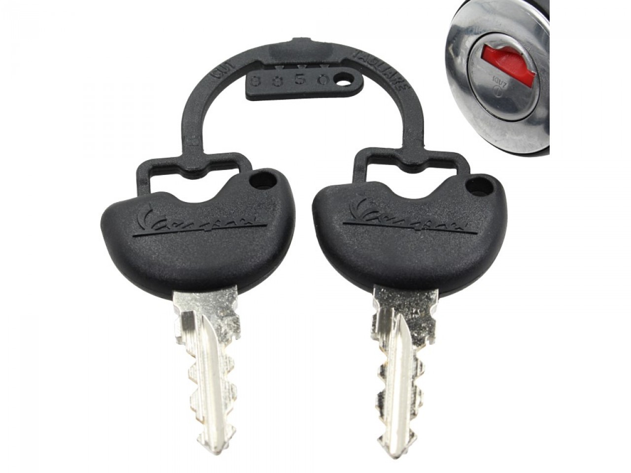 Vervangend slot voor Vespa GTS topkoffers