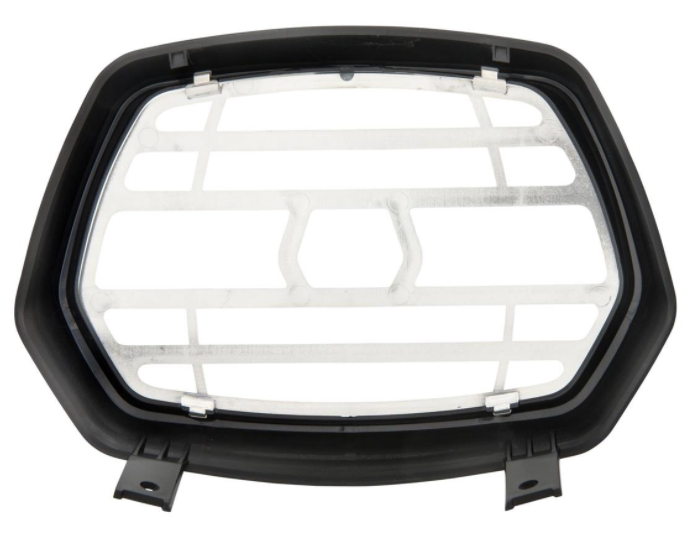 Lamprooster zwart mat voor Vespa Sprint 50-150ccm 2T/4T, rooster - chroom