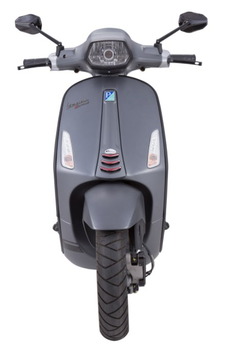 Connector mono slot buis been schild zwart mat voor Vespa Primavera/Sprint 50-150ccm