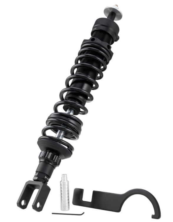 Schokdemper "Black Edition", achter voor Vespa Primavera/Sprint 50cc 2T/4T, mat zwart