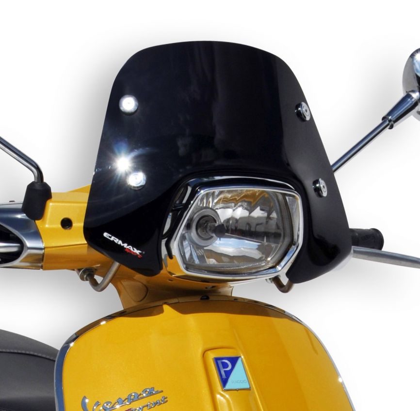 Windscherm Ermax Piccolo voor Vespa Sprint - zwart