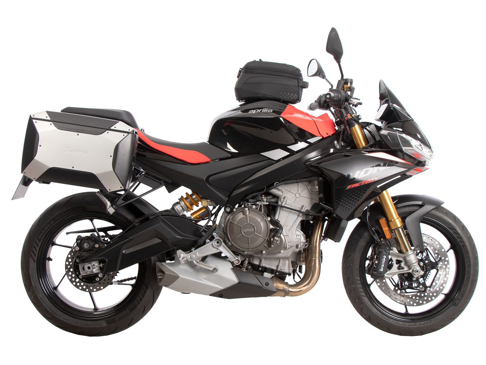 C-Bow zijdrager zwart voor Aprilia Tuono 660 Factory (2022-) Hepco & Becker