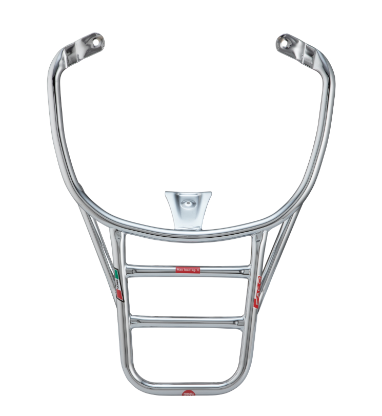 Bagagerek achteraan voor Vespa Primavera /Sprint /Elettrica 50-150ccm, chroom